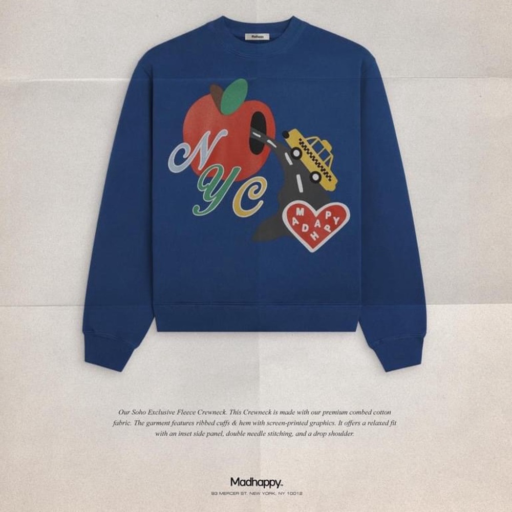 Madhappy NYC New York EXCLUSIVE crew neck sweatshirt